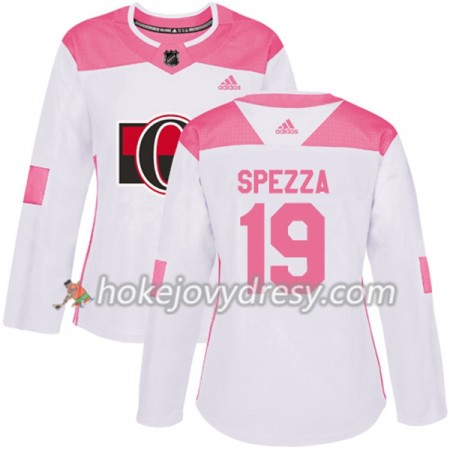 Dámské Hokejový Dres Ottawa Senators Jason Spezza 19 Bílá 2017-2018 Adidas Růžová Fashion Authentic